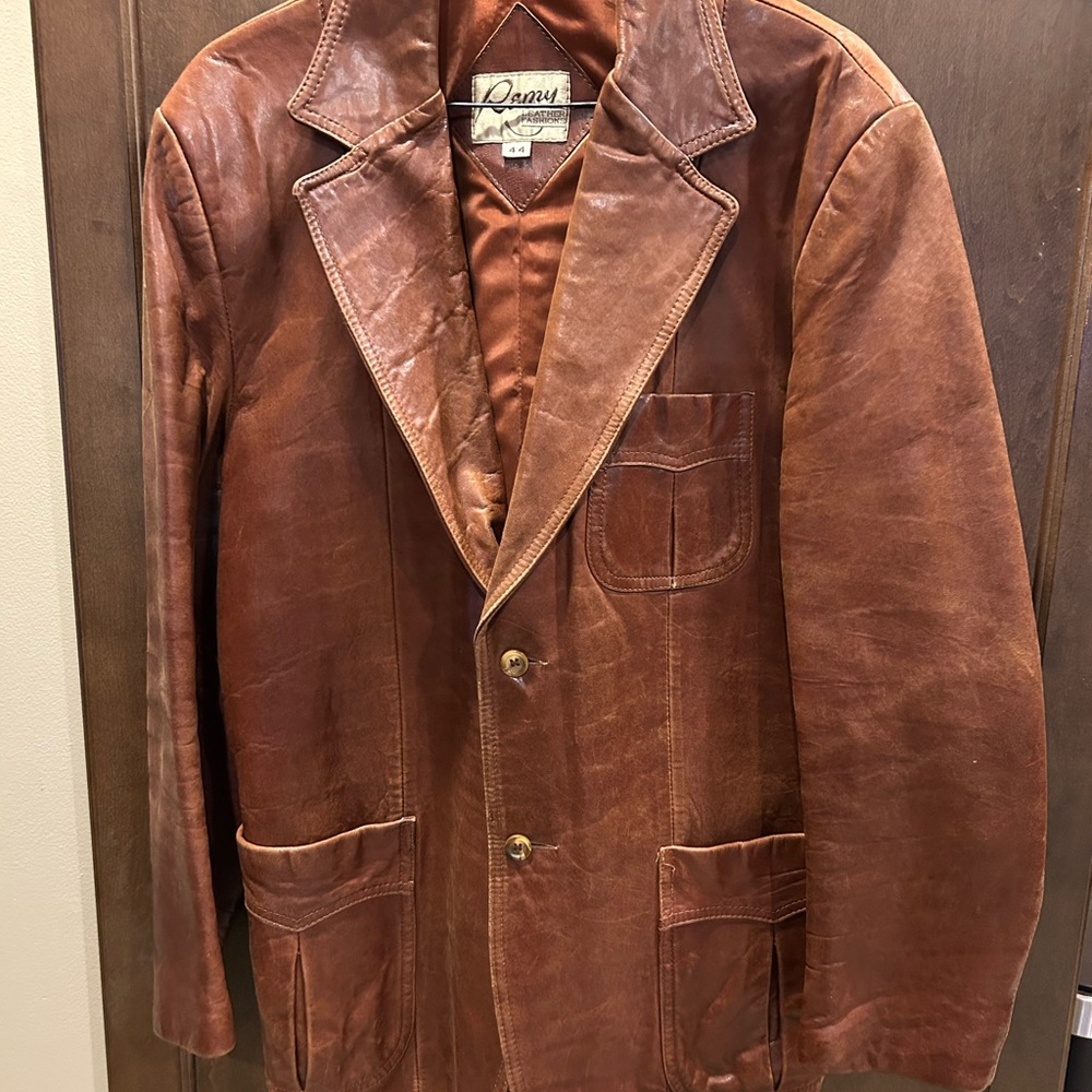 Vintage Remy Leather Brown Jacket